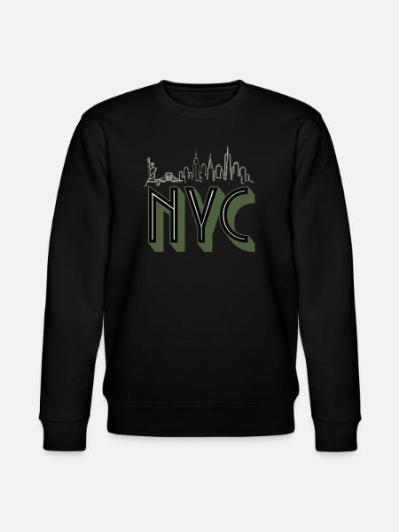 NYC Skyline Silhouette - Stanley/Stella CHANGER Unisex Organic Sweatshirt - black