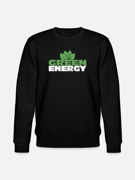 Green Energy - Sustainable Future - Stanley/Stella CHANGER Unisex Organic Sweatshirt - black