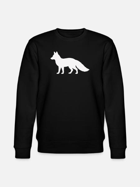fuchs_silhouette_tier- - Stanley/Stella CHANGER Unisex Organic Sweatshirt - black