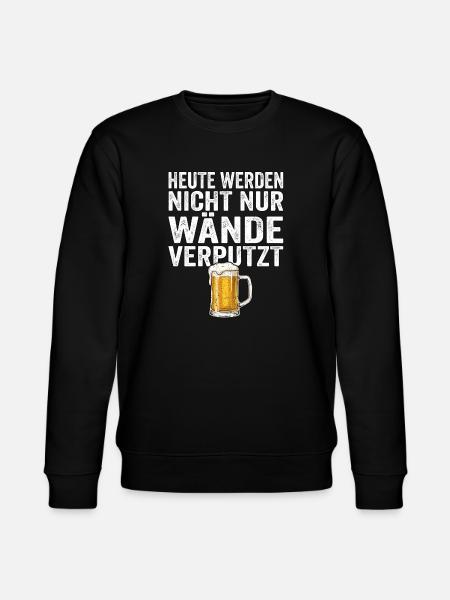 Lustiger Bier Spruch Maurer - Stanley/Stella Unisex Bio-Sweatshirt CHANGER  - Schwarz