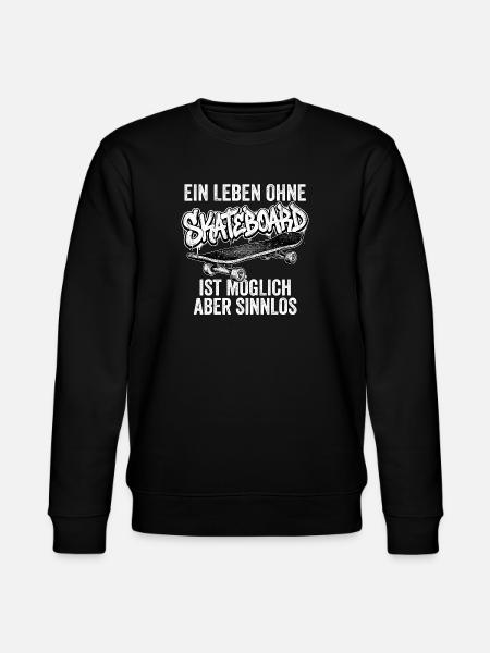 Skateboarding Skateboard - Stanley/Stella Unisex Bio-Sweatshirt CHANGER - Schwarz