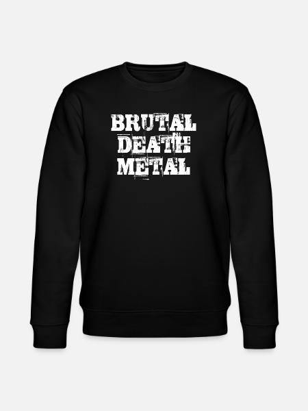 Brutale Death-Metal-Typografie - Stanley/Stella Unisex Bio-Sweatshirt CHANGER - Schwarz