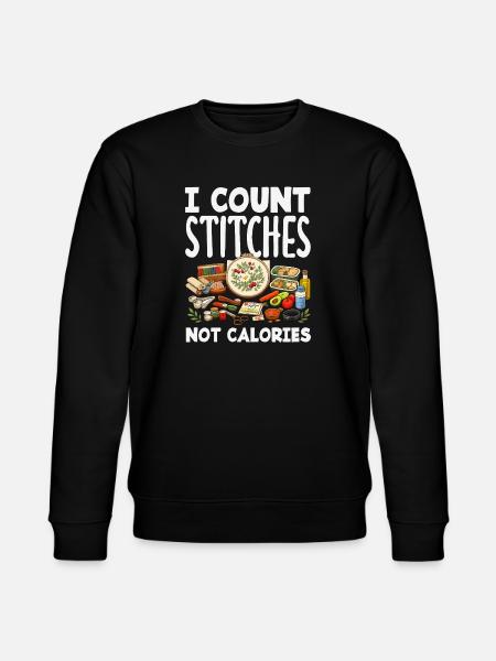 Funny needlepoint craft hobby - Stanley/Stella CHANGER Unisex Organic Sweatshirt - black