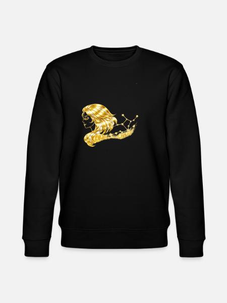 Sterzeichen_Jungdrau - Stanley/Stella CHANGER Unisex Organic Sweatshirt - black