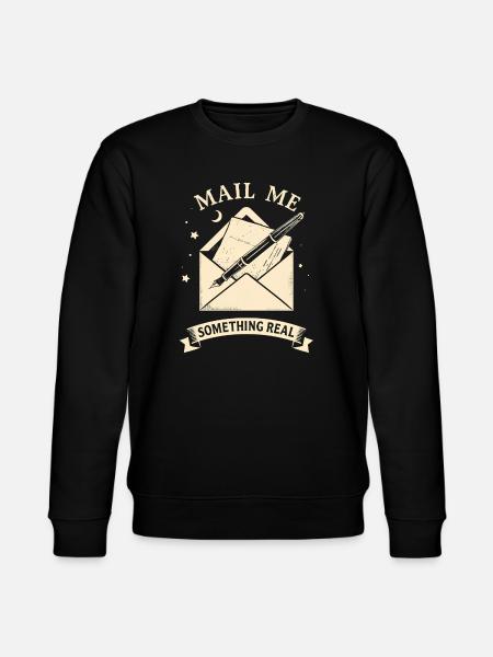Mail Me Something Real - Stanley/Stella Unisex Bio-Sweatshirt CHANGER - Schwarz