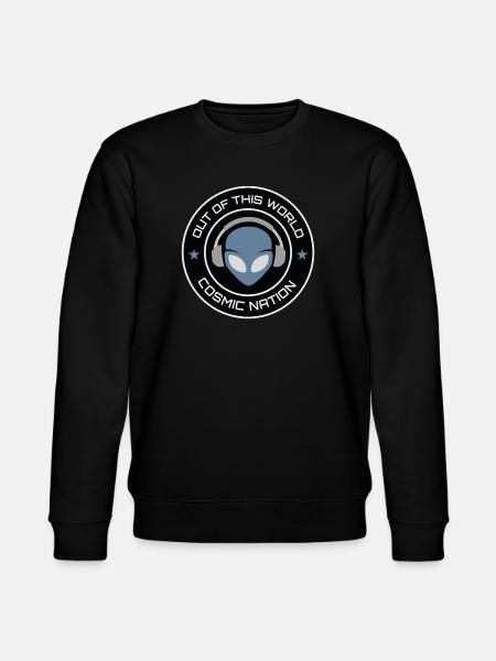 Extraterrestrial UFO DJ Alien - Stanley/Stella CHANGER Unisex Organic Sweatshirt - black