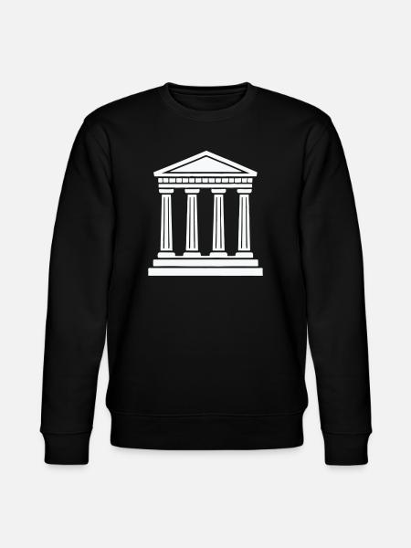 Classic Temple Pillars Silhouette - Stanley/Stella CHANGER Unisex Organic Sweatshirt - black
