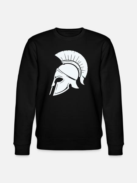 Spartan Helmet Guard Graphic Blue - Stanley/Stella CHANGER Unisex Organic Sweatshirt - black