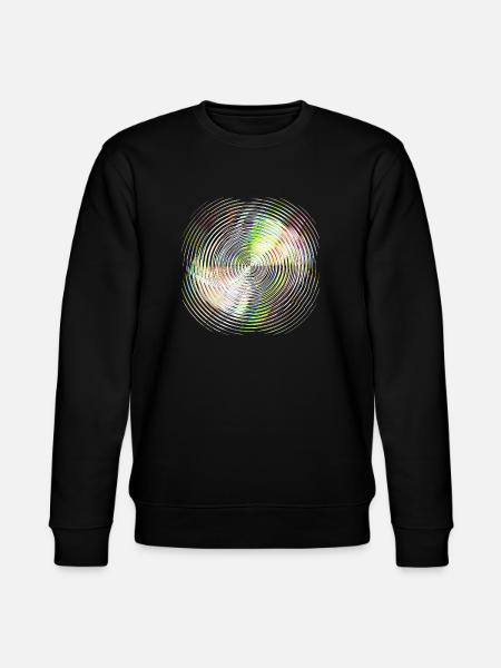 Farbkreis-Spirale - Stanley/Stella Unisex Bio-Sweatshirt CHANGER - Schwarz