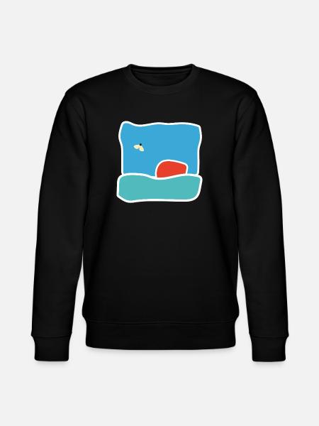 Midge in flight – flying insect - Stanley/Stella CHANGER Unisex Organic Sweatshirt - black