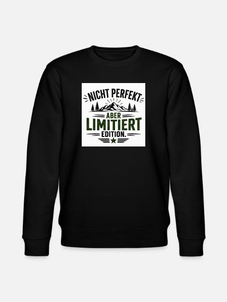 Nicht Perfekt Aber Limitierte Edition - Stanley/Stella Unisex Bio-Sweatshirt CHANGER  - Schwarz