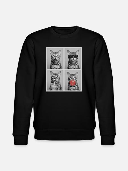 Cats Bengal Cat - Stanley/Stella CHANGER Unisex Organic Sweatshirt - black