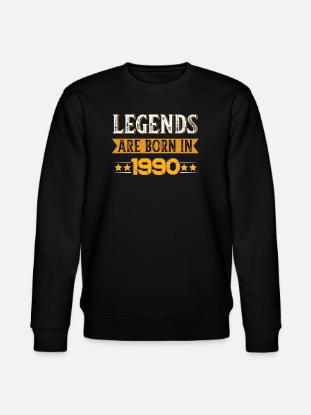 Birthday born in 1990 - Stanley/Stella CHANGER Unisex Organic Sweatshirt - black