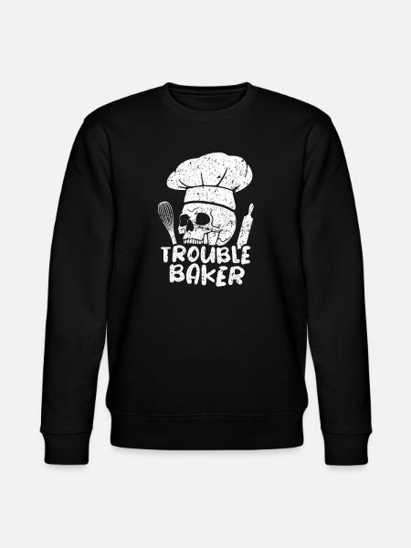 Cake Baking Pastry Chef Cake Baker - Stanley/Stella CHANGER Unisex Organic Sweatshirt - black
