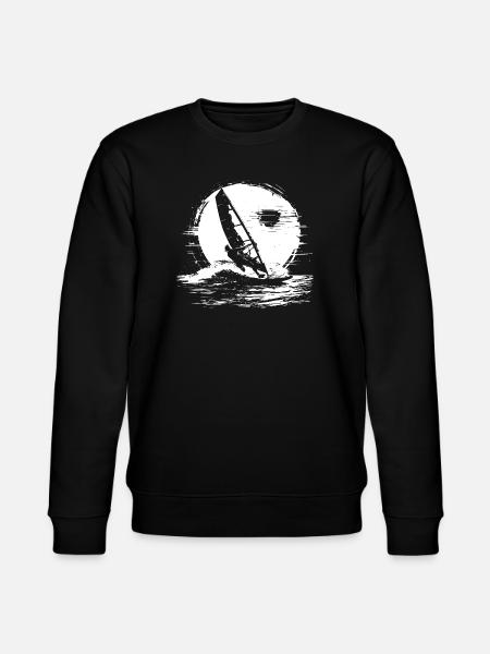 Windsurfing Sketch - Stanley/Stella CHANGER Unisex Organic Sweatshirt - black