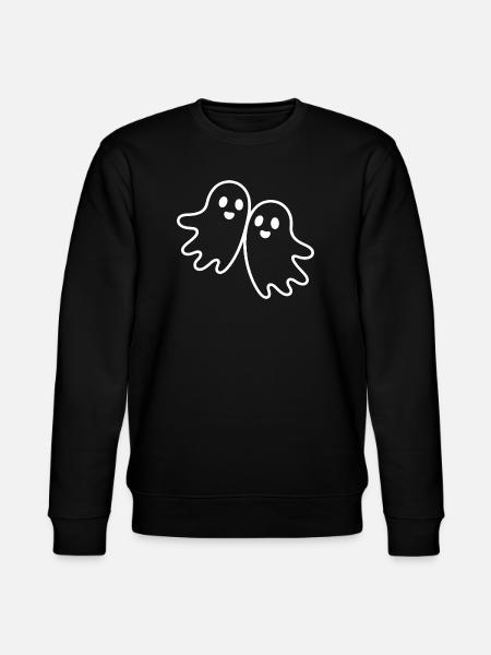 Deux fantômes amicaux qui s’embrassent - Sweat bio CHANGER Stanley/Stella Unisexe - noir