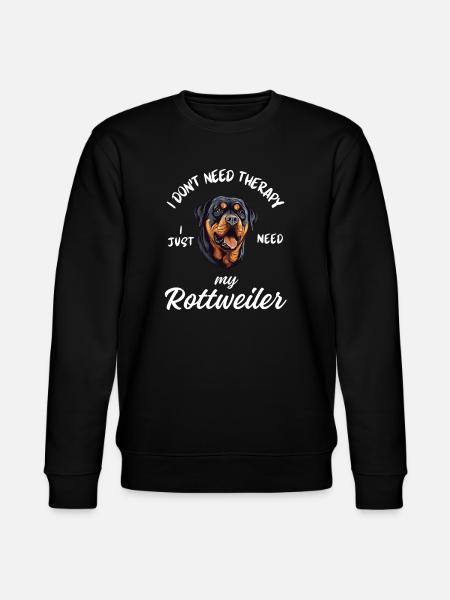 Rottweiler Therapy Dog - Stanley/Stella CHANGER Unisex Organic Sweatshirt - black
