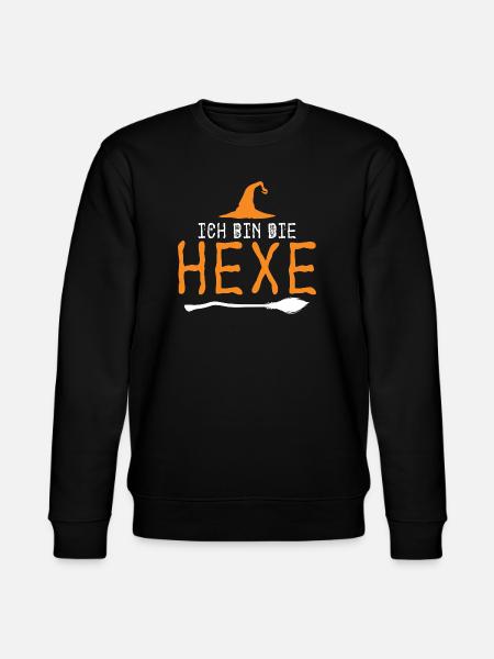 Halloween German Text Witch - Stanley/Stella Unisex Bio-Sweatshirt CHANGER - Schwarz