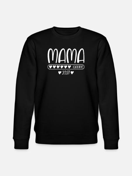 Mama 2027 Loading Werdende Mama 2027 - Stanley/Stella Unisex Bio-Sweatshirt CHANGER  - Schwarz