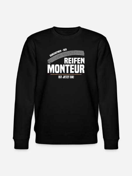 Der Reifenmonteur - Stanley/Stella Unisex Bio-Sweatshirt CHANGER  - Schwarz