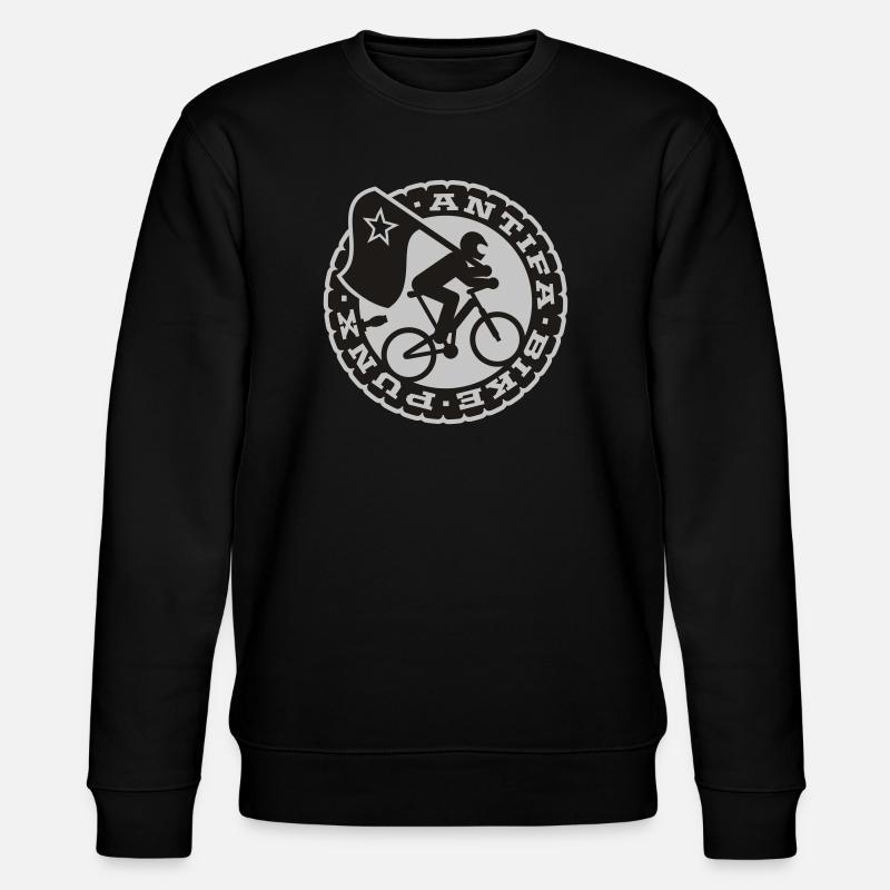 bike punks - Stanley/Stella Unisex Bio-Sweatshirt CHANGER  - Schwarz