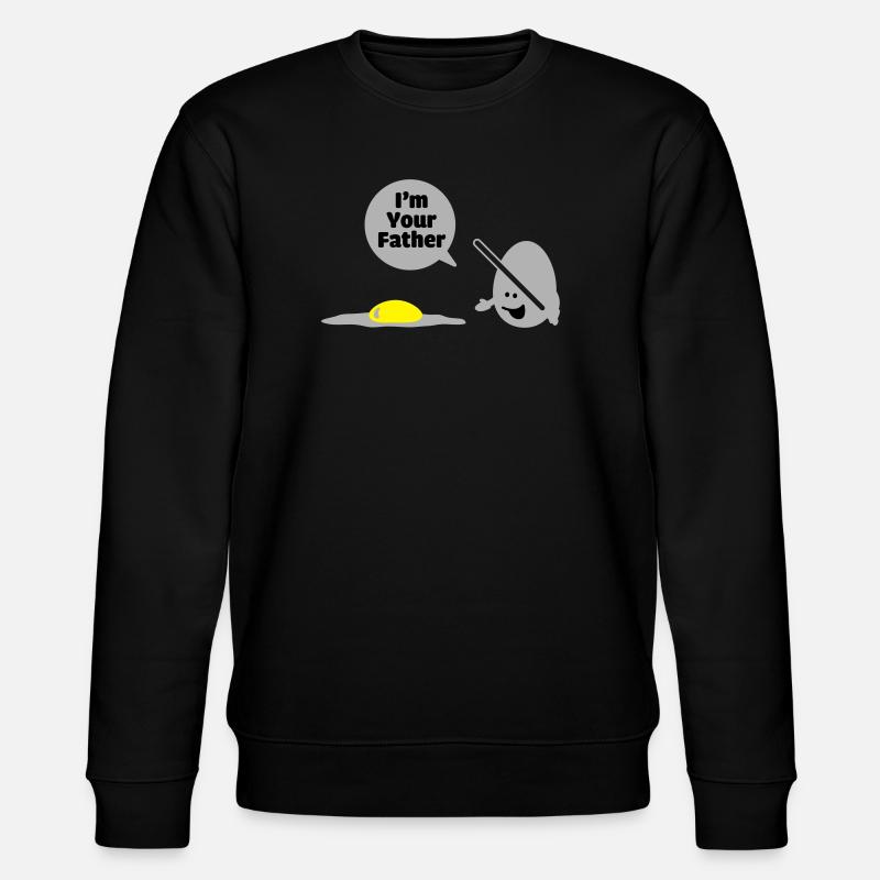 egg vader - Stanley/Stella CHANGER Unisex Organic Sweatshirt - black