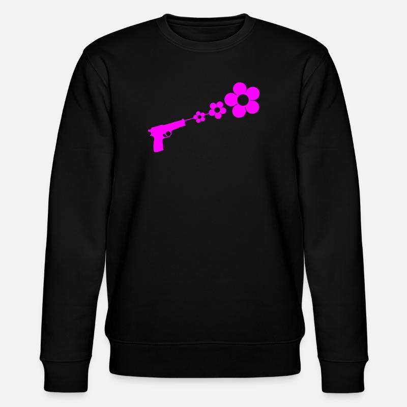 flowergun_1 - Stanley/Stella Unisex Bio-Sweatshirt CHANGER  - Schwarz
