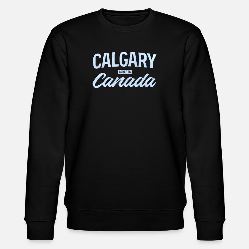  Calgary Alberta Canada – Retro Städte Design - Stanley/Stella Unisex Bio-Sweatshirt CHANGER  - Schwarz