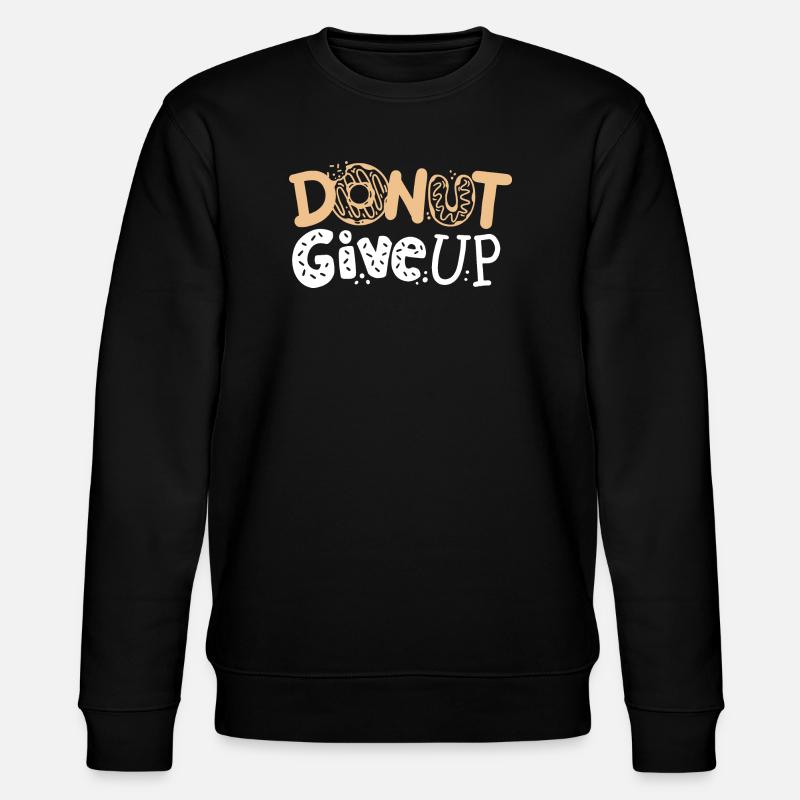 Donut Motivations-Donut - Stanley/Stella Unisex Bio-Sweatshirt CHANGER  - Schwarz