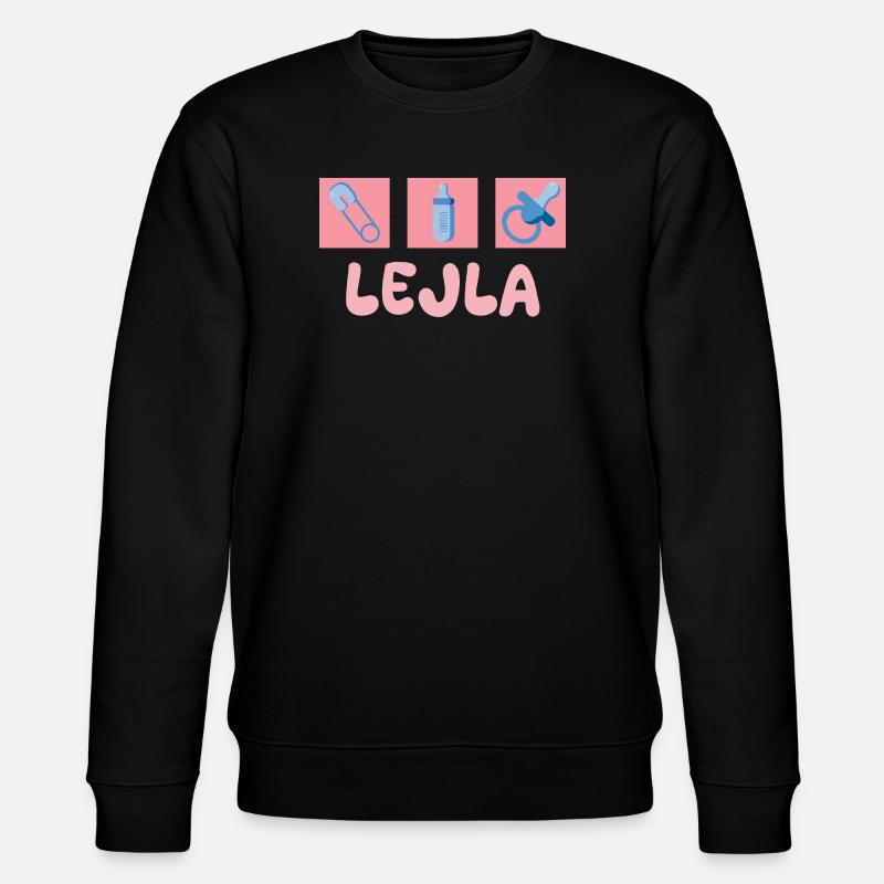 Lejla als Schnuller - Stanley/Stella Unisex Bio-Sweatshirt CHANGER  - Schwarz