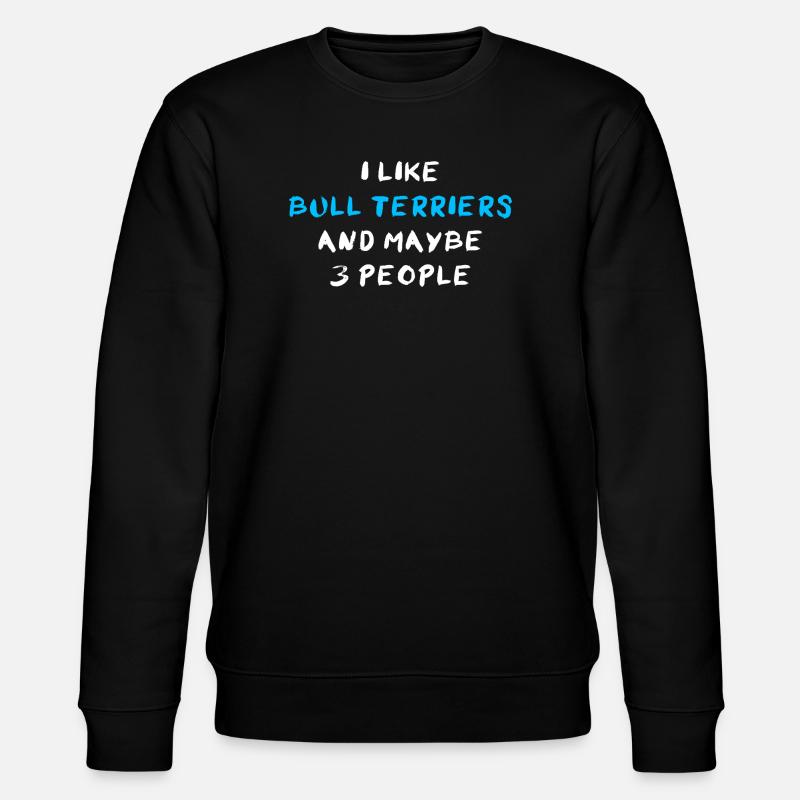 Bull Terrier Bullterrier - Stanley/Stella Unisex Bio-Sweatshirt CHANGER - Schwarz