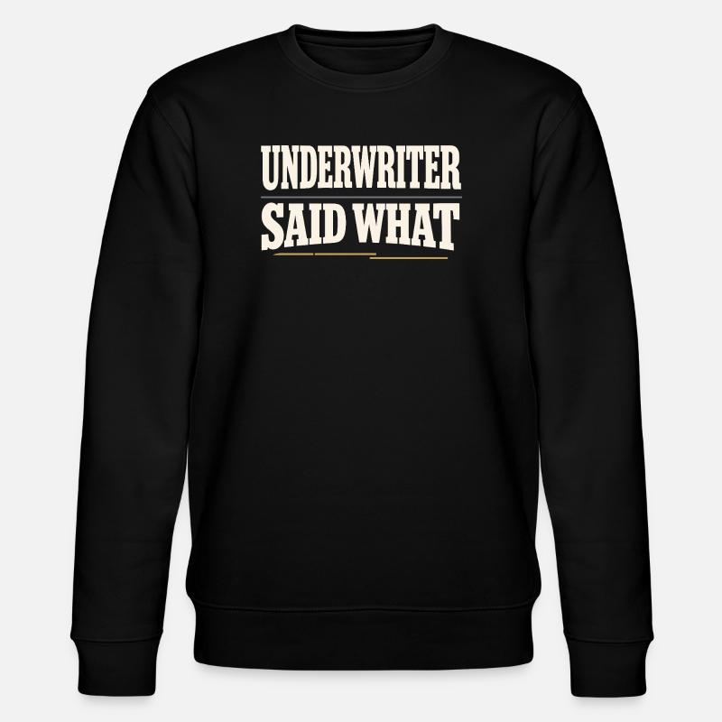 Hypothekenmakler, Kreditsachbearbeiter, - Stanley/Stella Unisex Bio-Sweatshirt CHANGER  - Schwarz