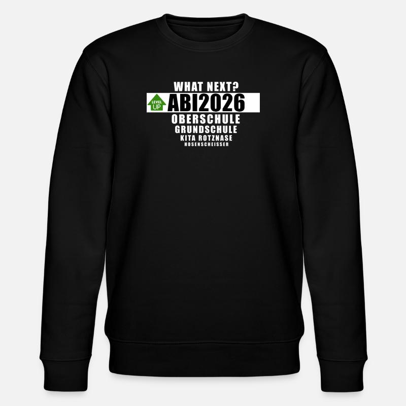 Abi2026 - what next? - Stanley/Stella Unisex Bio-Sweatshirt CHANGER  - Schwarz