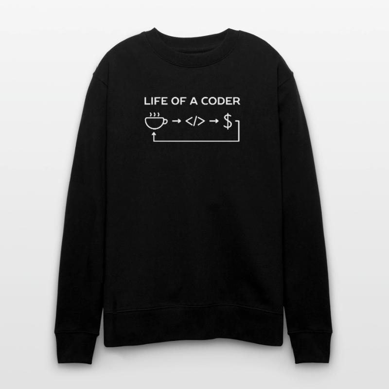 Programmierer-Leben eines Codier-Hemdes Stanley/Stella Unisex Bio-Sweatshirt CHANGER 