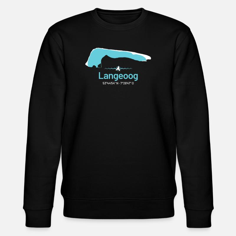 Langeoog | Carte de conception - Sweat bio CHANGER Stanley/Stella Unisexe - noir