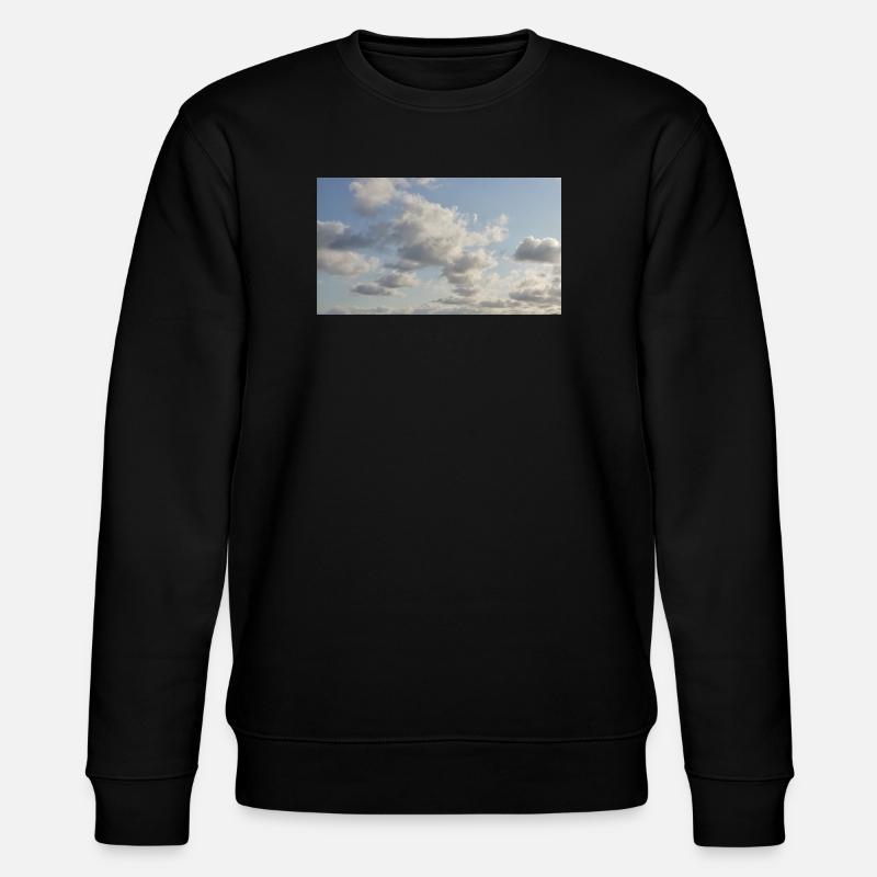Himmelsweiche Wolken - Stanley/Stella Unisex Bio-Sweatshirt CHANGER  - Schwarz