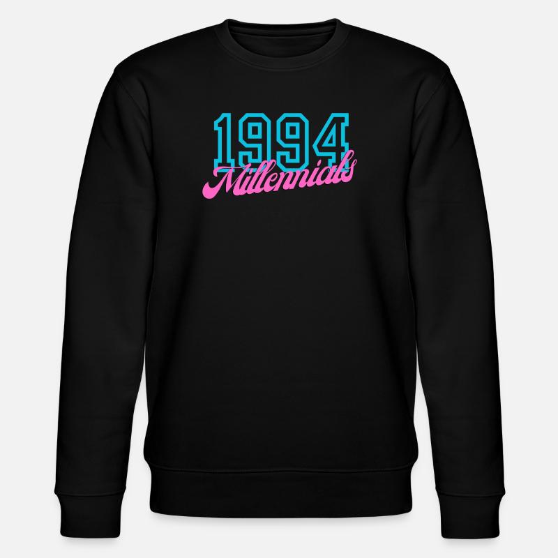 1994 Millennials Rétro Date Design - Sweat bio CHANGER Stanley/Stella Unisexe - noir