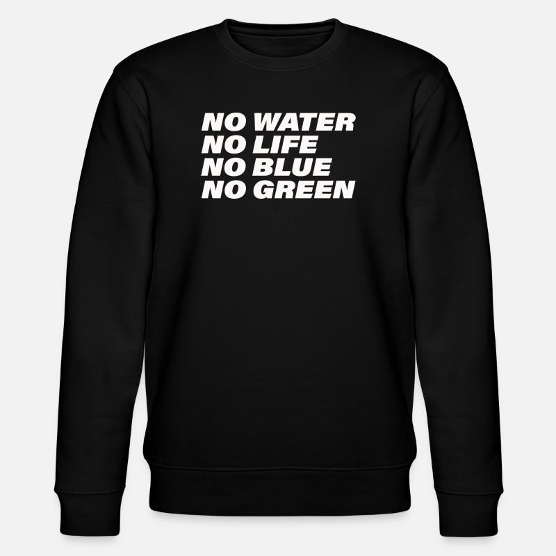 WATER - Stanley/Stella Unisex Bio-Sweatshirt CHANGER  - Schwarz