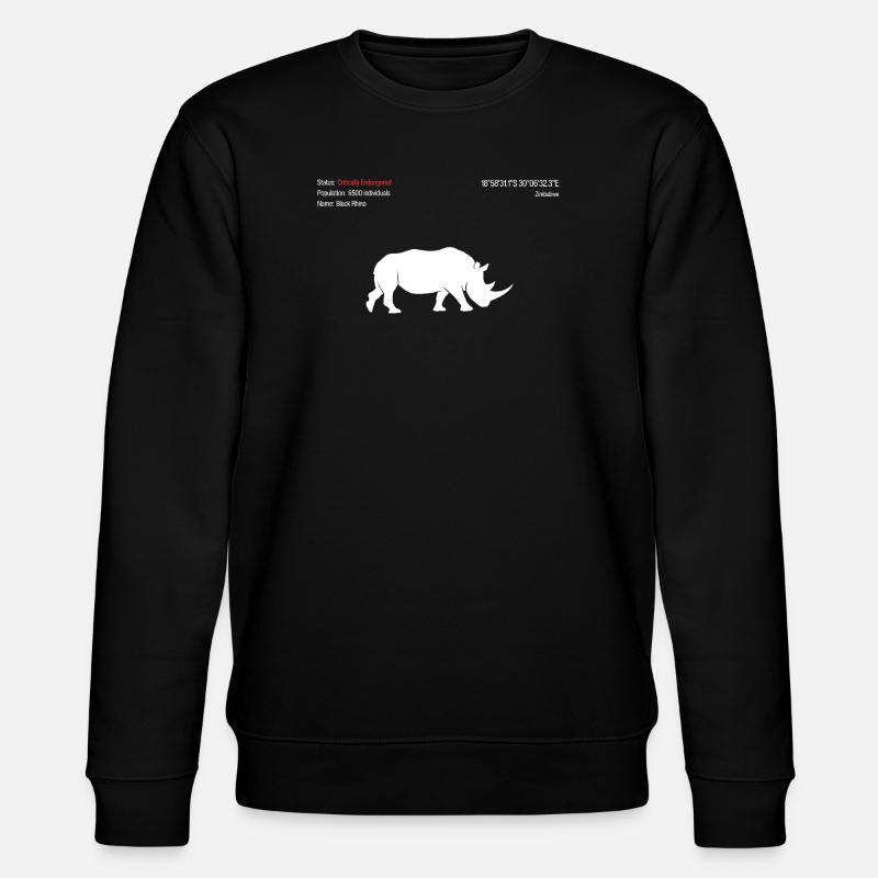 Nashorn - Stanley/Stella Unisex Bio-Sweatshirt CHANGER  - Schwarz