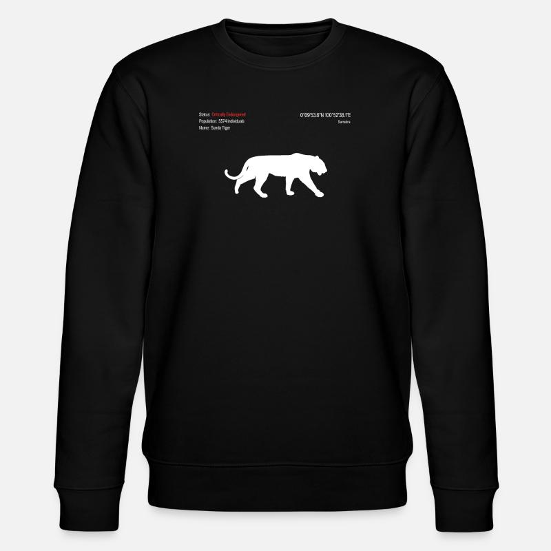 Tigre - Sweat bio CHANGER Stanley/Stella Unisexe - noir