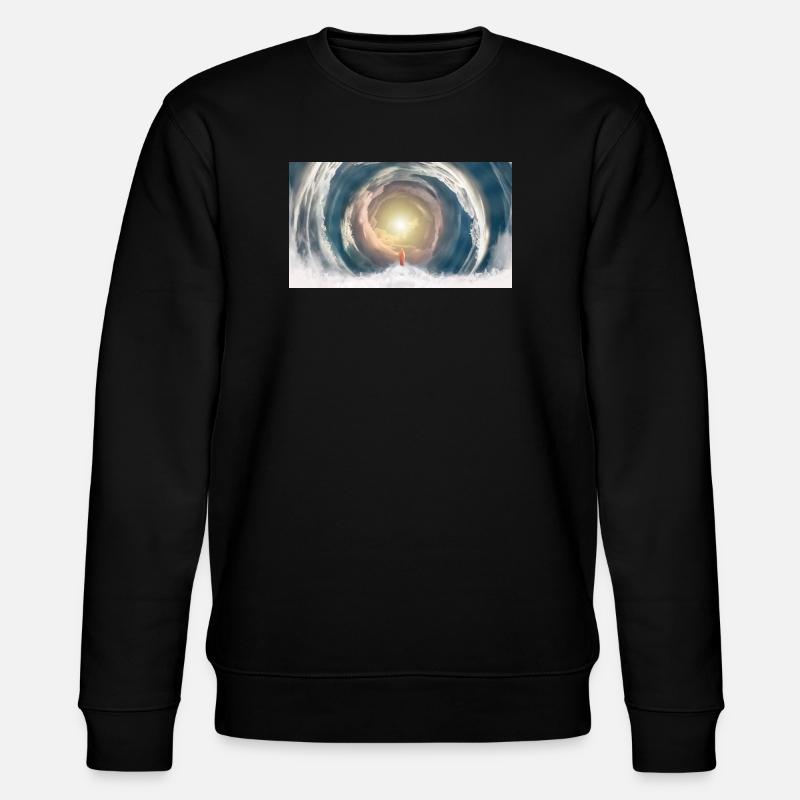 Celestial Light Beam - Stanley/Stella CHANGER Unisex Organic Sweatshirt - black