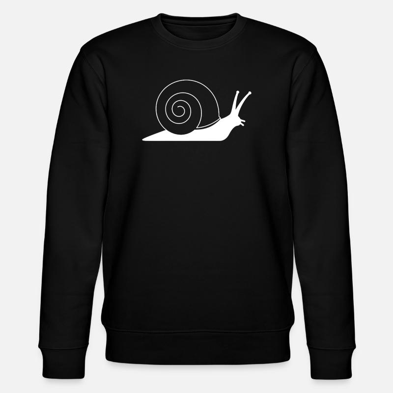 Escargot avec minimalisme en silhouette spirale - Sweat bio CHANGER Stanley/Stella Unisexe - noir