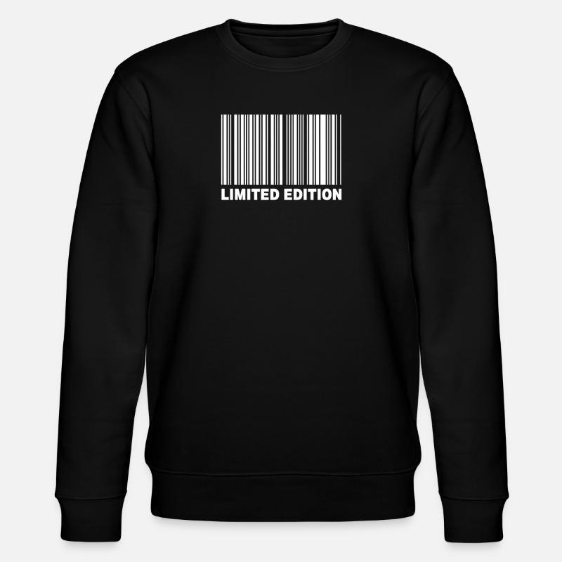 LIMITED EDITION - BARCODE - Stanley/Stella CHANGER Unisex Organic Sweatshirt - black