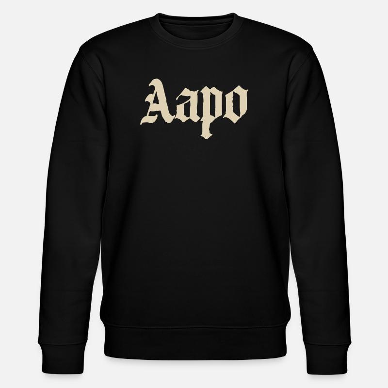 Aapo Gothic Name - Stanley/Stella CHANGER Unisex Organic Sweatshirt - black