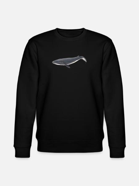 Baby Whale - Sei whale calf - bébé baleine - Stanley/Stella CHANGER Unisex Organic Sweatshirt - black