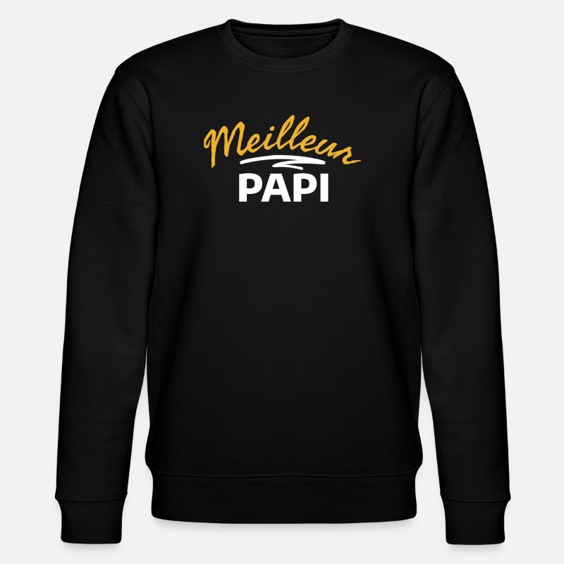 Grandpa Design with Humorous Message - Stanley/Stella CHANGER Unisex Organic Sweatshirt - black