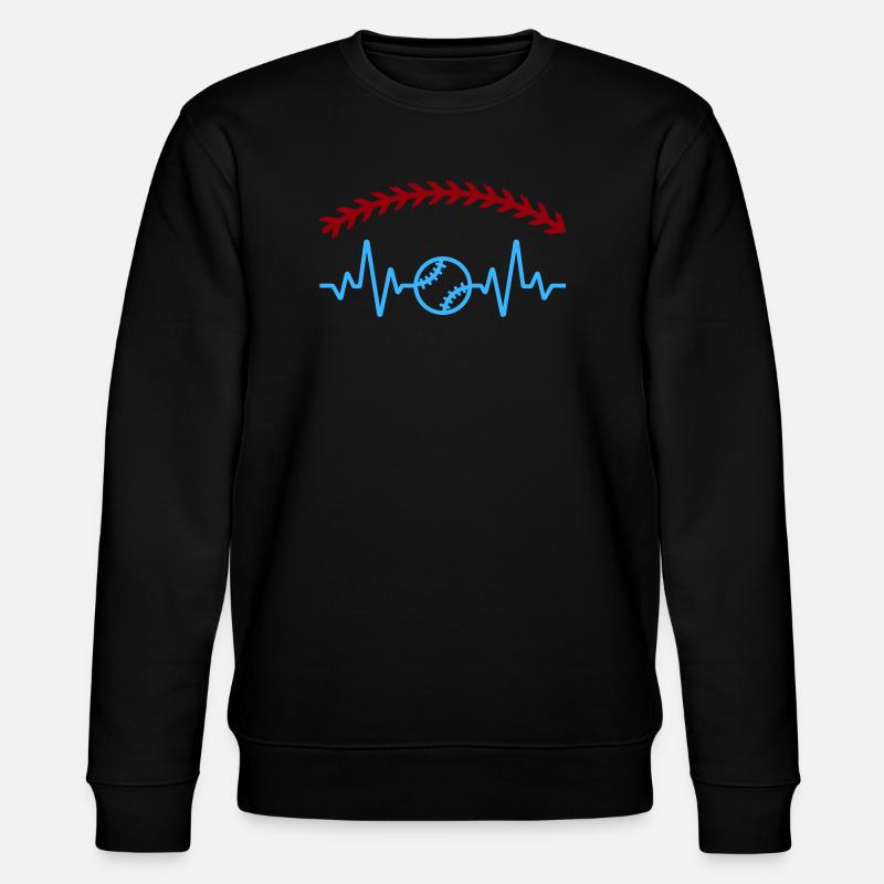 Heartbeat Baseball - Sweat bio CHANGER Stanley/Stella Unisexe - noir
