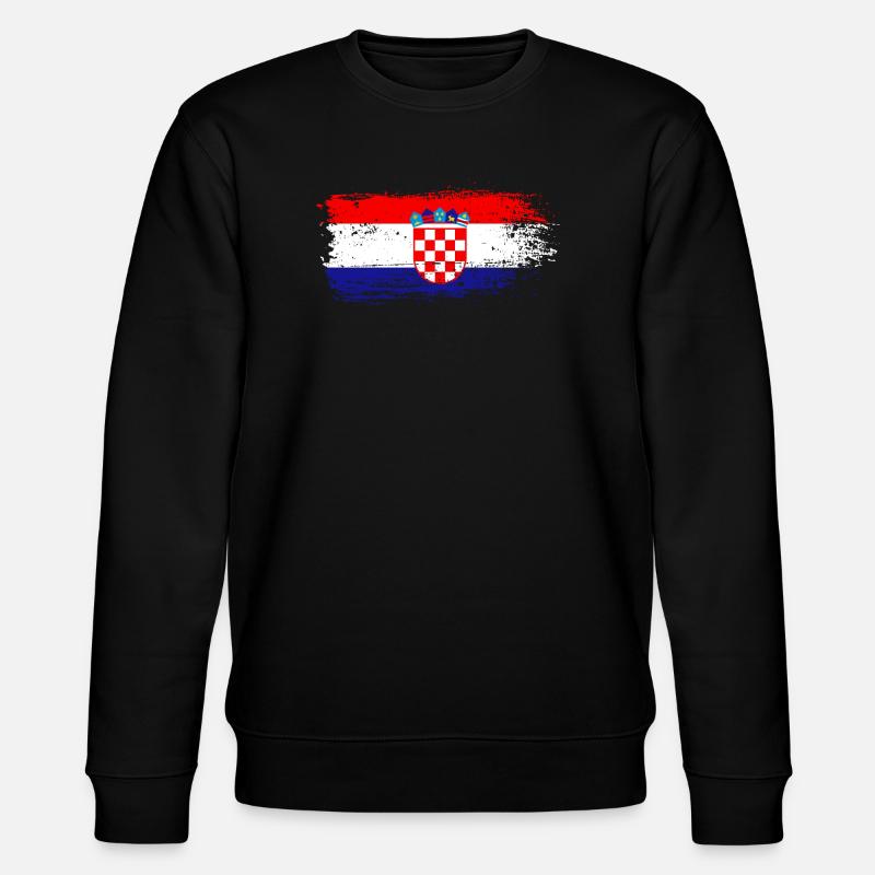 Drapeau de la Croatie - Sweat bio CHANGER Stanley/Stella Unisexe - noir