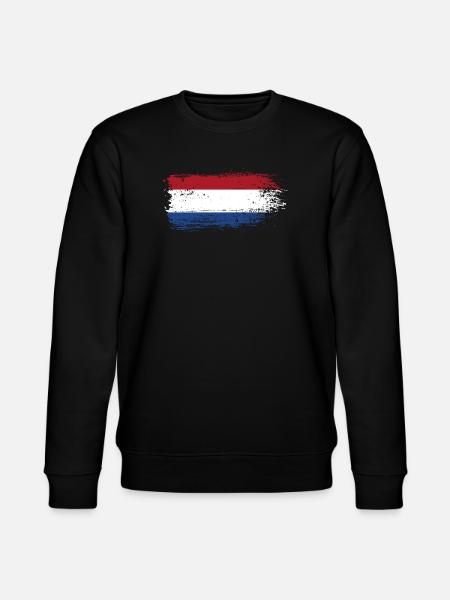 Pinselstrich Holländische Trikolore - Stanley/Stella Unisex Bio-Sweatshirt CHANGER - Schwarz