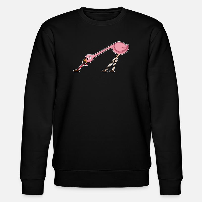 Ver flamant rose - Sweat bio CHANGER Stanley/Stella Unisexe - noir